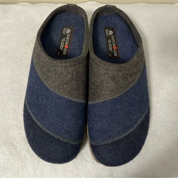 Haflinger Womens GRIZZLY HEELED Demin Blue Clogs Slippers Sz 42 Bratz Y2k Style - Picture 7 of 10